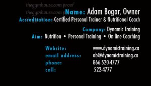 Alternative view of Fitness Business Cards 2