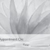 business card back appointment 31